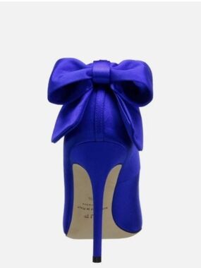 NWT SJP By Sarah Jessica Parker Royal Blue Satin Bow Heels